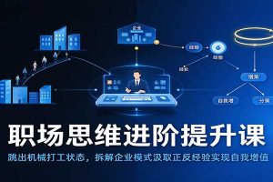 职场思维进阶提升:跳出机械打工状态,拆解企业模式汲取正反经验实现自我增值