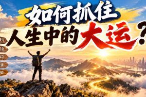 某公众号付费文章:如何抓住人生中的大运?
