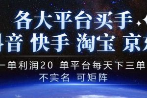 抖音买手项目,一单利润20左右,单号每天下三单,可矩阵,稳定适合长期副业【揭秘】