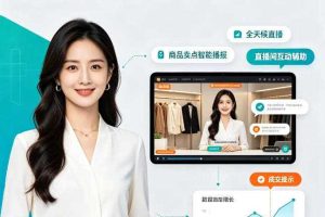淘宝无人直播项目|数字人直播带货AI解决方案,24小时无人值守开播,数字人自动讲解商品卖点,轻松赚取佣金【揭秘】