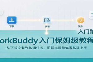 WorkBuddy入门保姆级教程:从下载安装到跑通任务,图解实操带你零基础上手