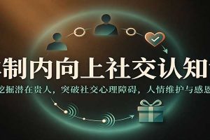 体制内向上社交认知课：识别挖掘潜在贵人，突破社交心理障碍，人情维护与感恩回馈
